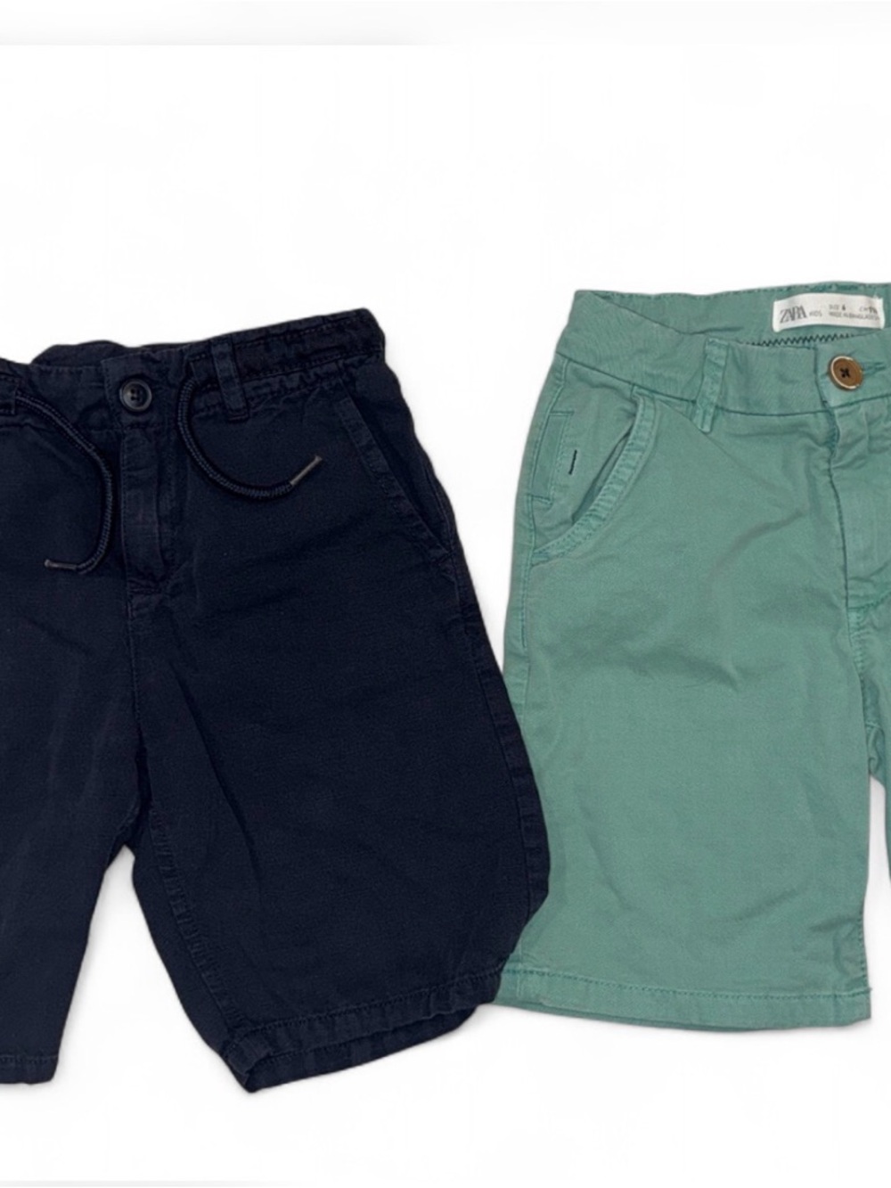 Mayoral Navy and Seafoam Green Kids Shorts - Pack of 2